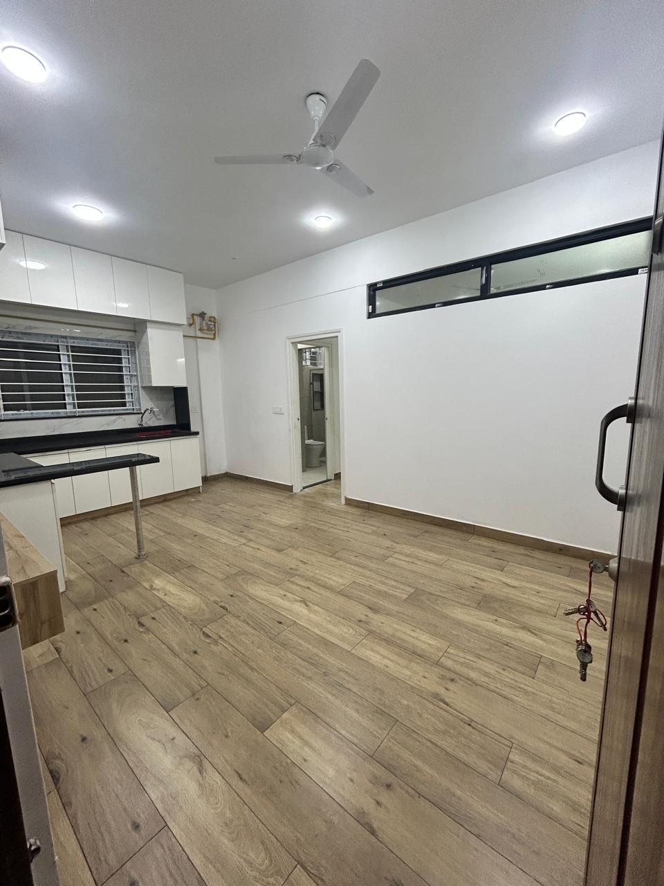 Spacious living and kitchen area